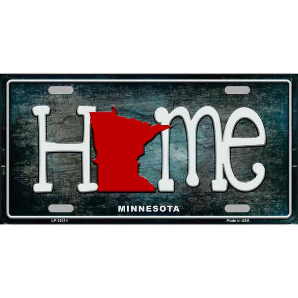 Minnesota Home State Outline Wholesale Novelty License Plate