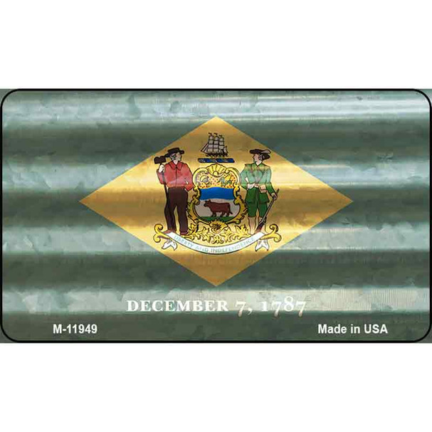 Delaware Corrugated Flag Wholesale Novelty Magnet M-11949