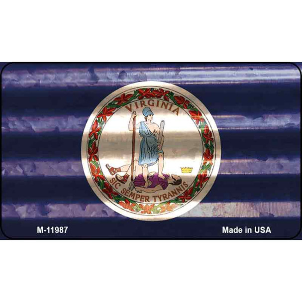 Virginia Corrugated Flag Wholesale Novelty Magnet M-11987