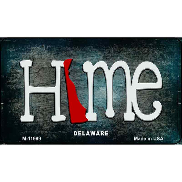 Delaware Home State Outline Wholesale Novelty Magnet M-11999