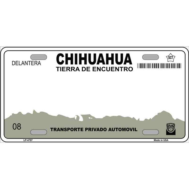 Chihuahua Mexico Novelty Wholesale Metal License Plate