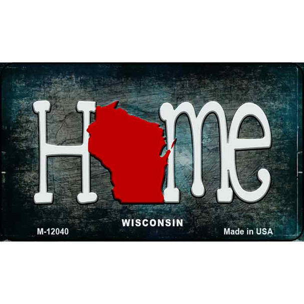 Wisconsin Home State Outline Wholesale Novelty Magnet M-12040