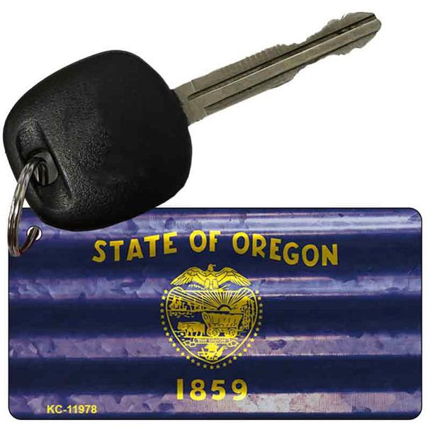 Oregon Corrugated Flag Wholesale Novelty Key Chain