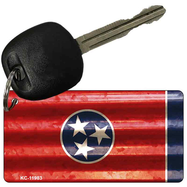 Tennessee Corrugated Flag Wholesale Novelty Key Chain