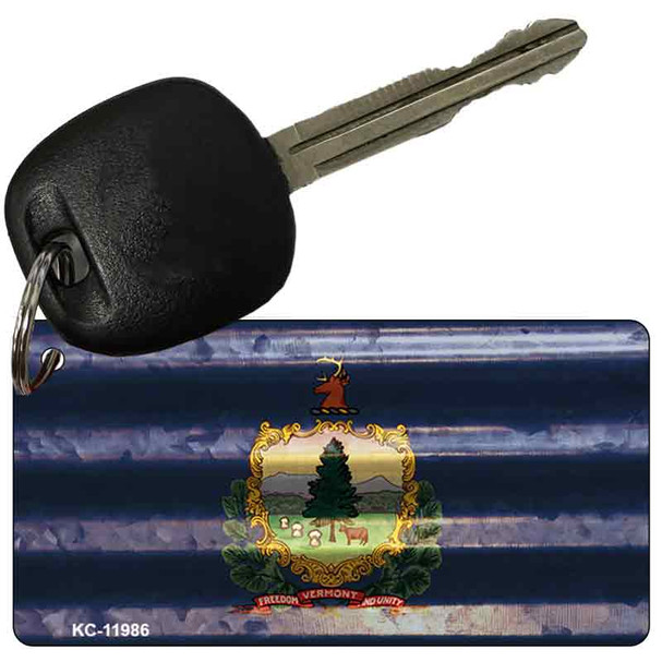 Vermont Corrugated Flag Wholesale Novelty Key Chain