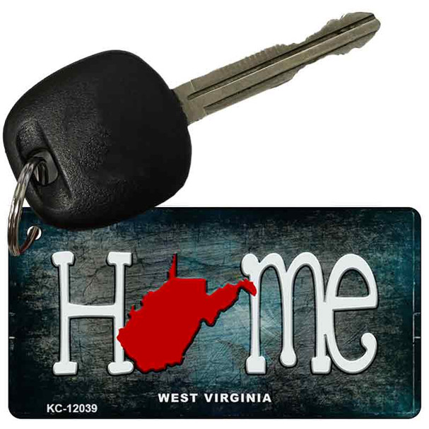 West Virginia Home State Outline Wholesale Novelty Key Chain