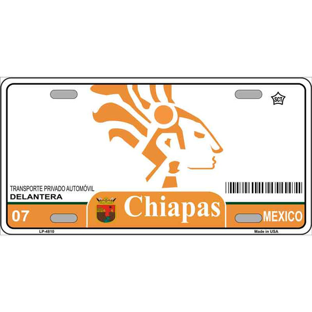 Chiapas Mexico Novelty Wholesale Metal License Plate