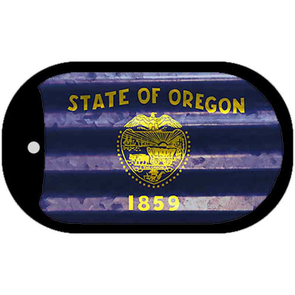 Oregon Corrugated Flag Wholesale Novelty Dog Tag Necklace