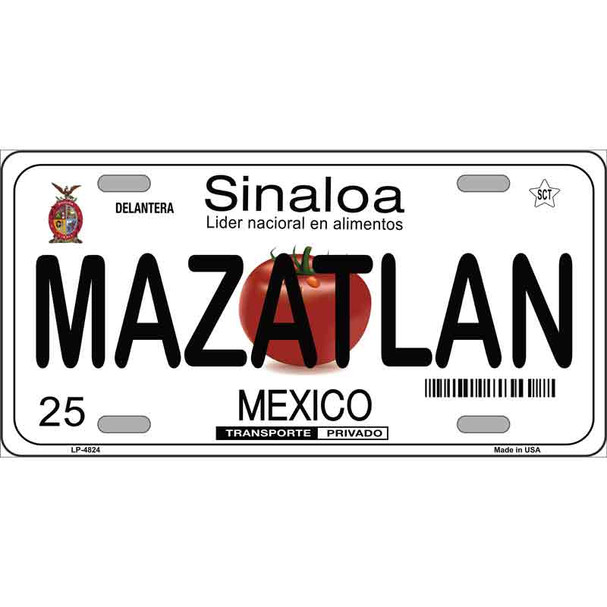 Mazatlan Mexico Novelty Wholesale Metal License Plate