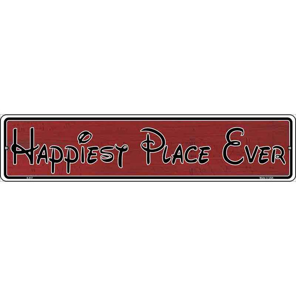 Happiest Place Ever Wholesale Novelty Metal Vanity Street Sign