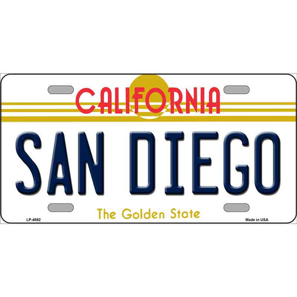 San Diego California Novelty Wholesale Metal License Plate