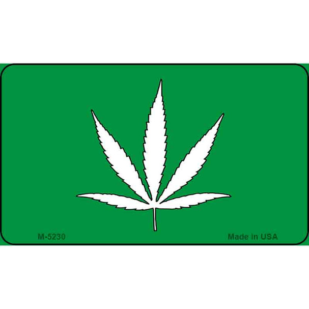 Marijuana Leaf Novelty Wholesale Metal Magnet M-5230