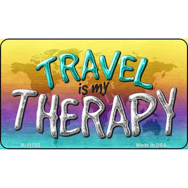 Travel Is My Therapy Wholesale Novelty Magnet M-11732