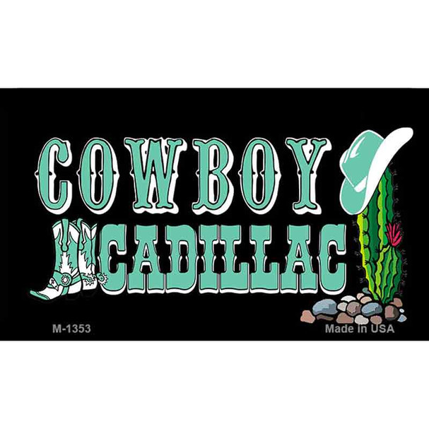 Cowboy Cadillac Novelty Wholesale Metal Magnet M-1353