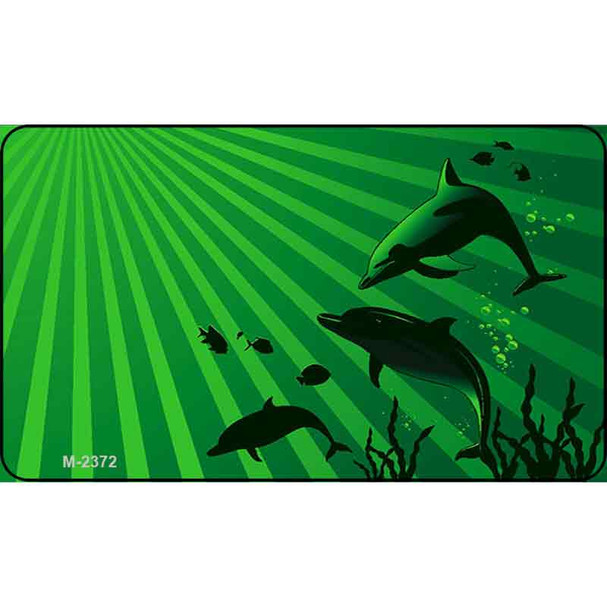 Family Of Dolphins Wholesale Metal Novelty Magnet M-2372