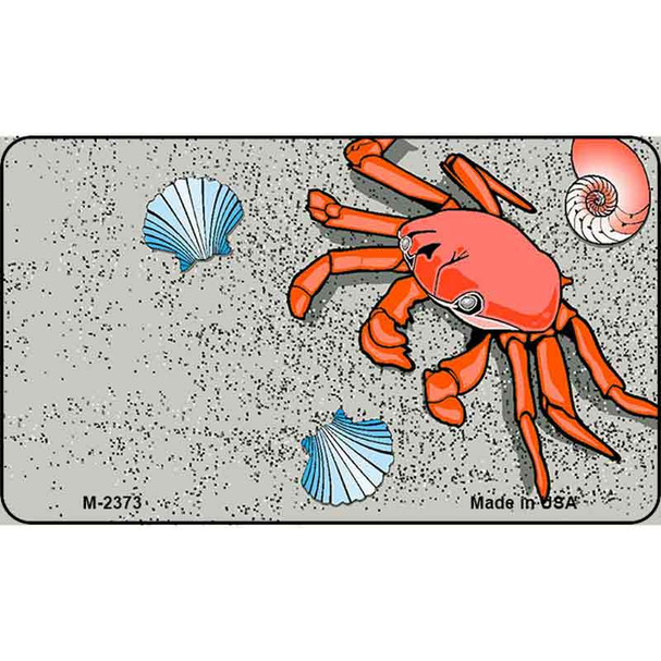 Crab And Seashells Wholesale Metal Novelty Magnet M-2373