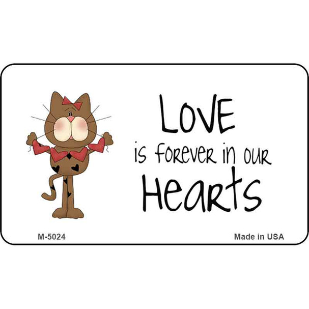 Love In Our Hearts Cat Wholesale Metal Novelty Magnet M-5024