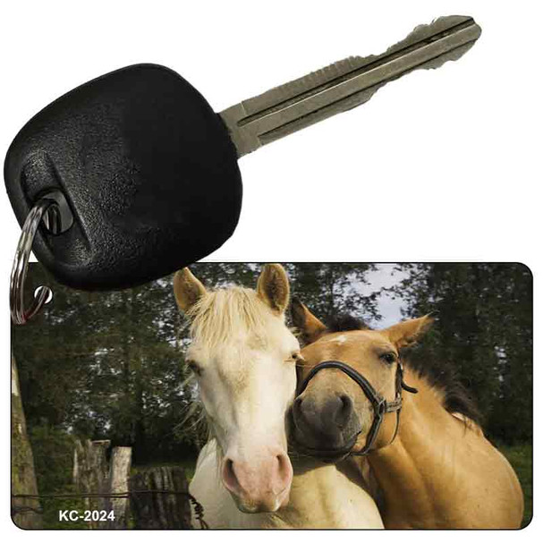 Horses Sweet On Each Other Wholesale Metal Novelty Key Chain