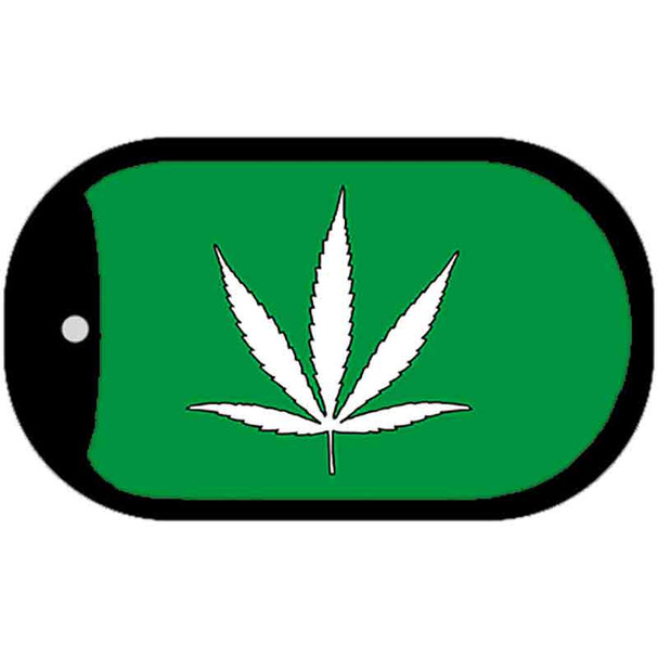Marijuana Leaf Novelty Wholesale Metal Dog Tag Kit