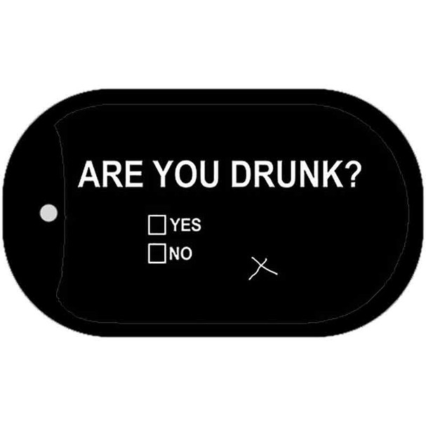 Are You Drunk Wholesale Novelty Metal Dog Tag Kit