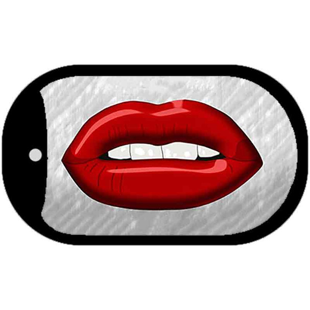 Red Lips Novelty Wholesale Metal Dog Tag Kit