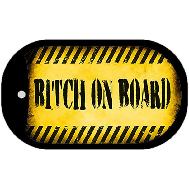 Bitch On Board Wholesale Metal Novelty Dog Tag Kit