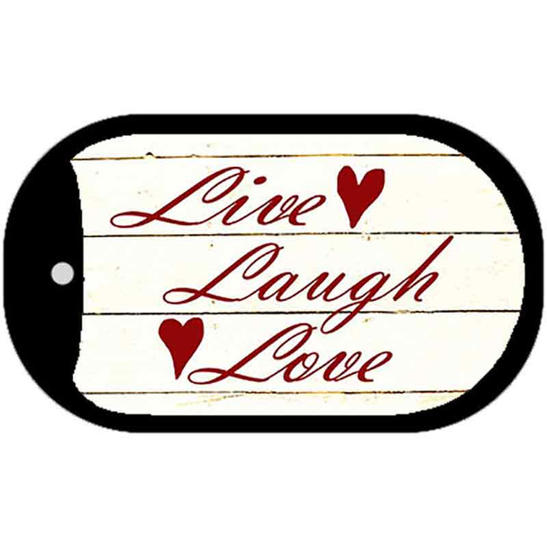 Live, Laugh, Love Wholesale Metal Novelty Dog Tag Kit
