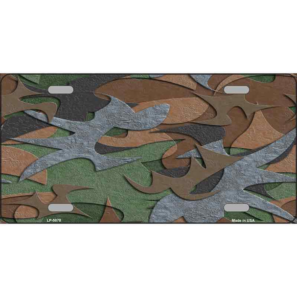 Camouflage Wholesale Metal Novelty License Plate LP-5078