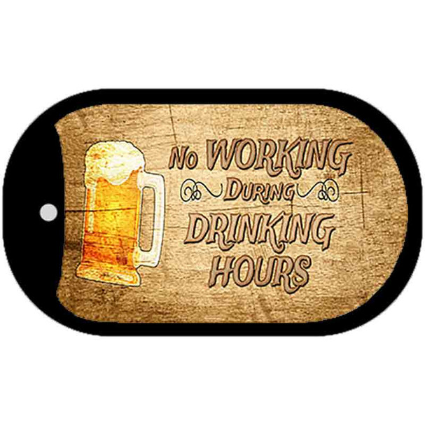 No Working During Drinking Hours Novelty Wholesale Dog Tag Kit