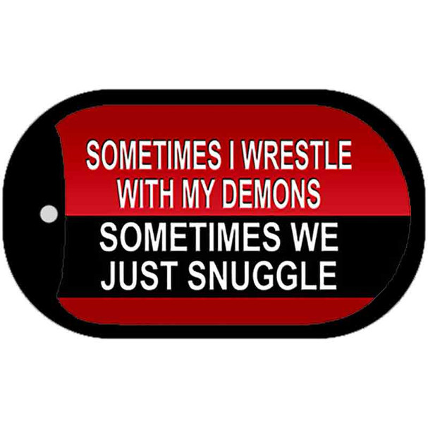 Wrestle With Demons Wholesale Metal Novelty Dog Tag Kit