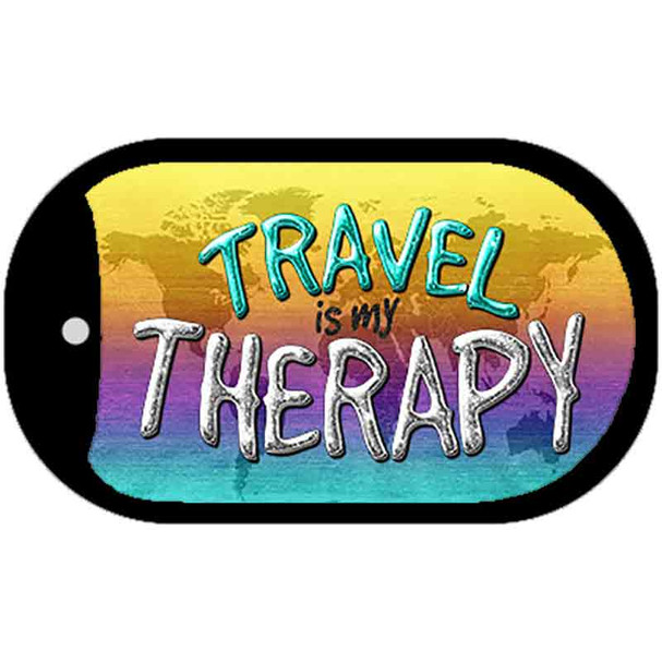 Travel Is My Therapy Wholesale Novelty Dog Tag Kit