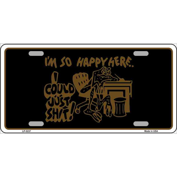 Im So Happy Here Novelty Wholesale Metal License Plate