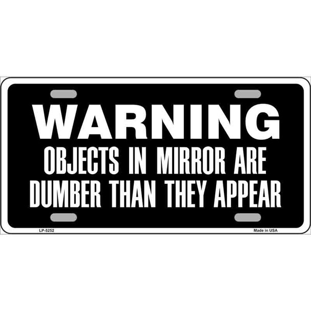 Objects In Mirror Novelty Wholesale Metal License Plate