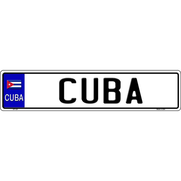 Cuba Novelty Wholesale Metal European License Plate