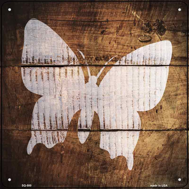 Butterfly Painted Stencil Wholesale Novelty Square Sign