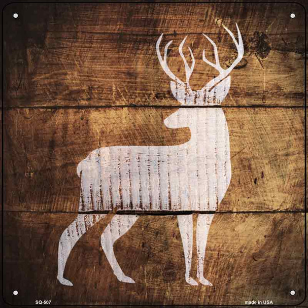 Deer Painted Stencil Wholesale Novelty Square Sign