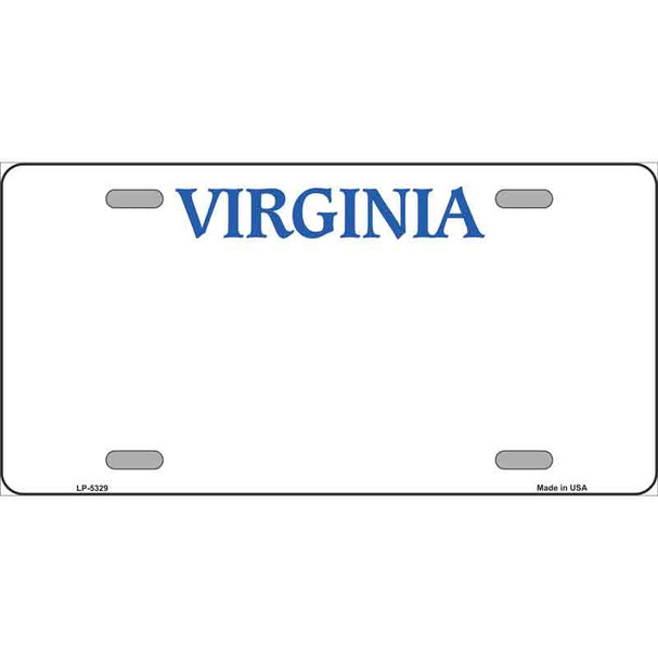 Virginia Novelty State Blank Wholesale Metal License Plate LP-5329