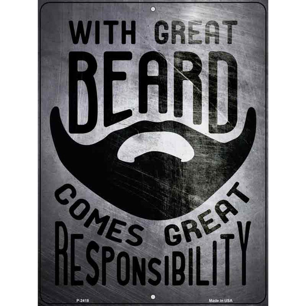 With Great Beard Wholesale Novelty Metal Parking Sign