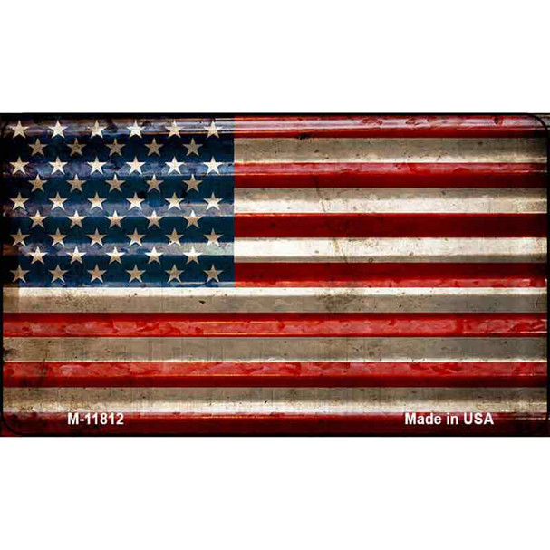 American Flag Corrugated Wholesale Novelty Metal Magnet M-11812