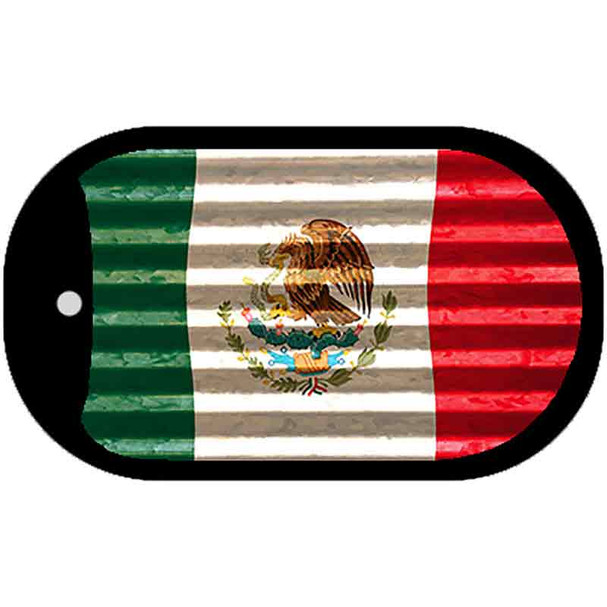 Mexico Flag Corrugated Wholesale Novelty Metal Dog Tag Necklace