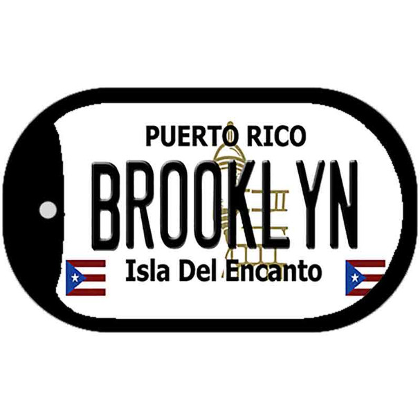 Brooklyn Puerto Rico Wholesale Novelty Metal Dog Tag Necklace