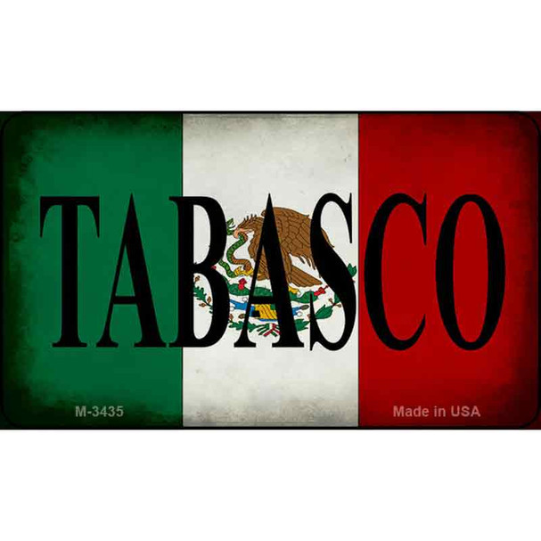 Tabasco Mexico Flag Wholesale Novelty Metal Magnet M-3435