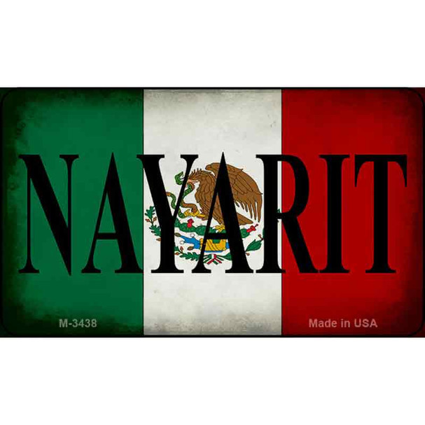 Nayarit Mexico Flag Wholesale Novelty Metal Magnet M-3438