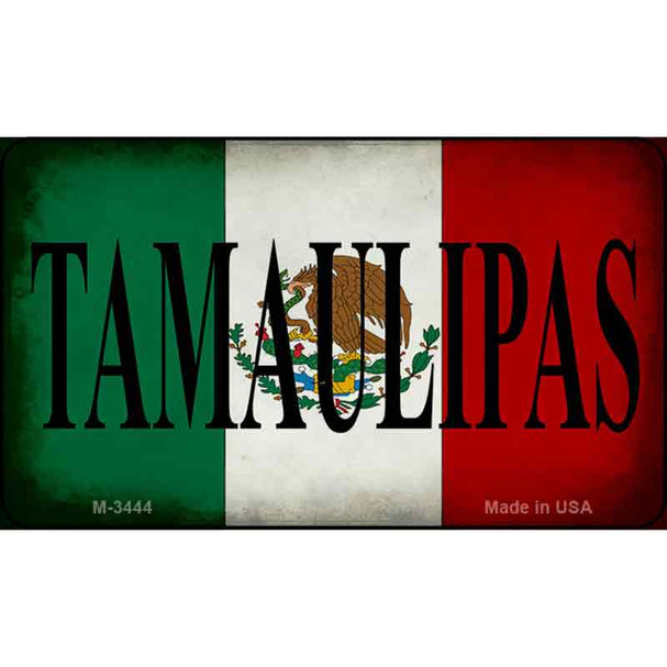 Tamaulipas Mexico Flag Wholesale Novelty Metal Magnet M-3444