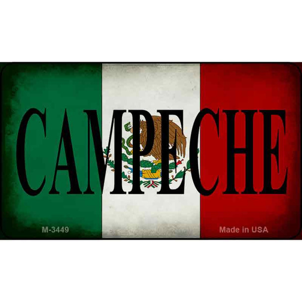 Campeche Mexico Flag Wholesale Novelty Metal Magnet M-3449