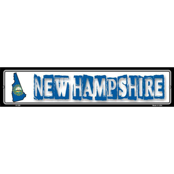 New Hampshire State Outline Wholesale Novelty Metal Vanity Street Sign