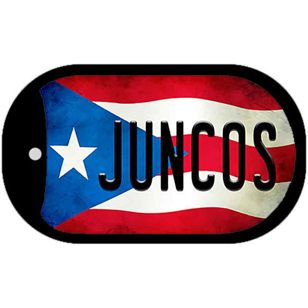 Juncos Puerto Rico State Flag Wholesale Novelty Metal Dog Tag Necklace