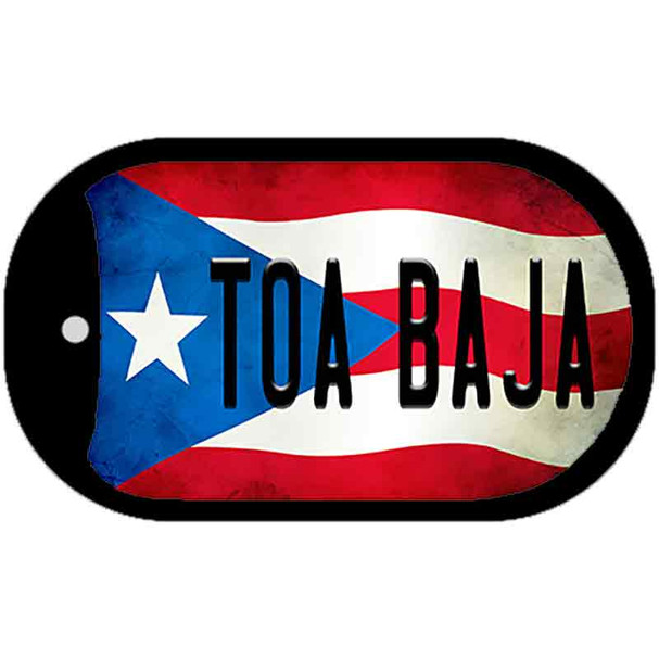 Toa Baja Puerto Rico State Flag Wholesale Novelty Metal Dog Tag Necklace