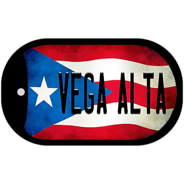 Vega Alta Puerto Rico State Flag Wholesale Novelty Metal Dog Tag Necklace