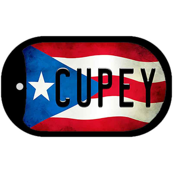 Cupey Puerto Rico State Flag Wholesale Novelty Metal Dog Tag Necklace